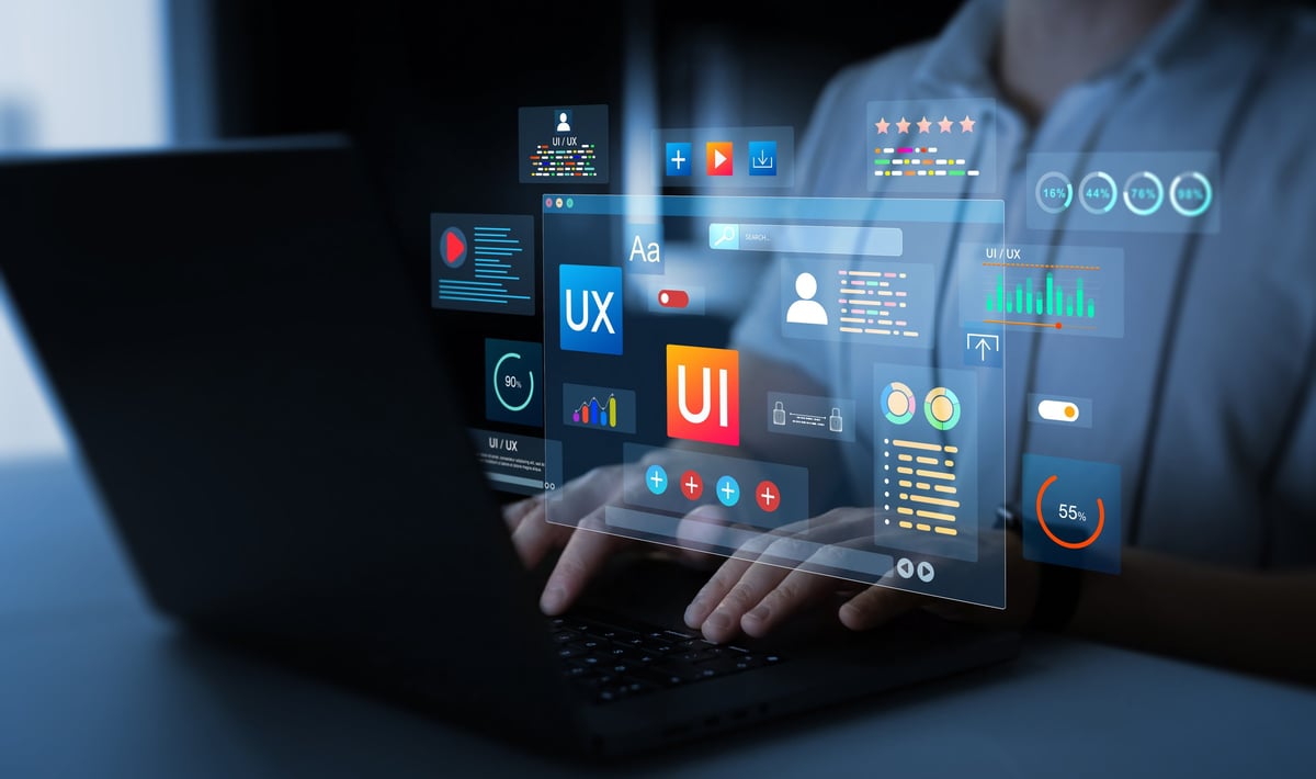 Professional homepage design example